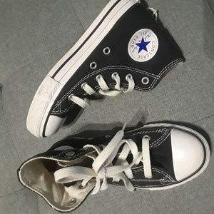 Converse All Star Black Hi-Tops Kids size 12.5